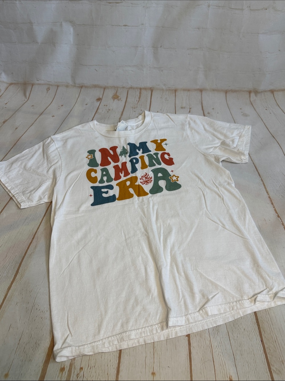 Port and Company 'In My Camping Era' White Graphic Tee